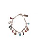 Amaro Handcrafted Rose Gold Plated Charm Brace... | Bracelets by Amaro