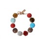Amaro Handcrafted Bracelet Colorful Round Semi... | Bracelets by Amaro