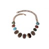 Amaro Handcrafted Semi Precious Stones on Rose... | Necklaces by Amaro