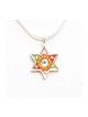 Colorful Star of David Pendant Shahaf | Necklaces by Esther Shahaf