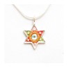 Colorful Star of David Pendant Shahaf | Necklaces by Esther Shahaf