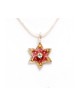 Pink Enamel Star of David Pendant by E... | Necklaces by Esther Shahaf