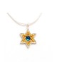 Star of David Pendant in Gold Blue by ... | Necklaces by Esther Shahaf