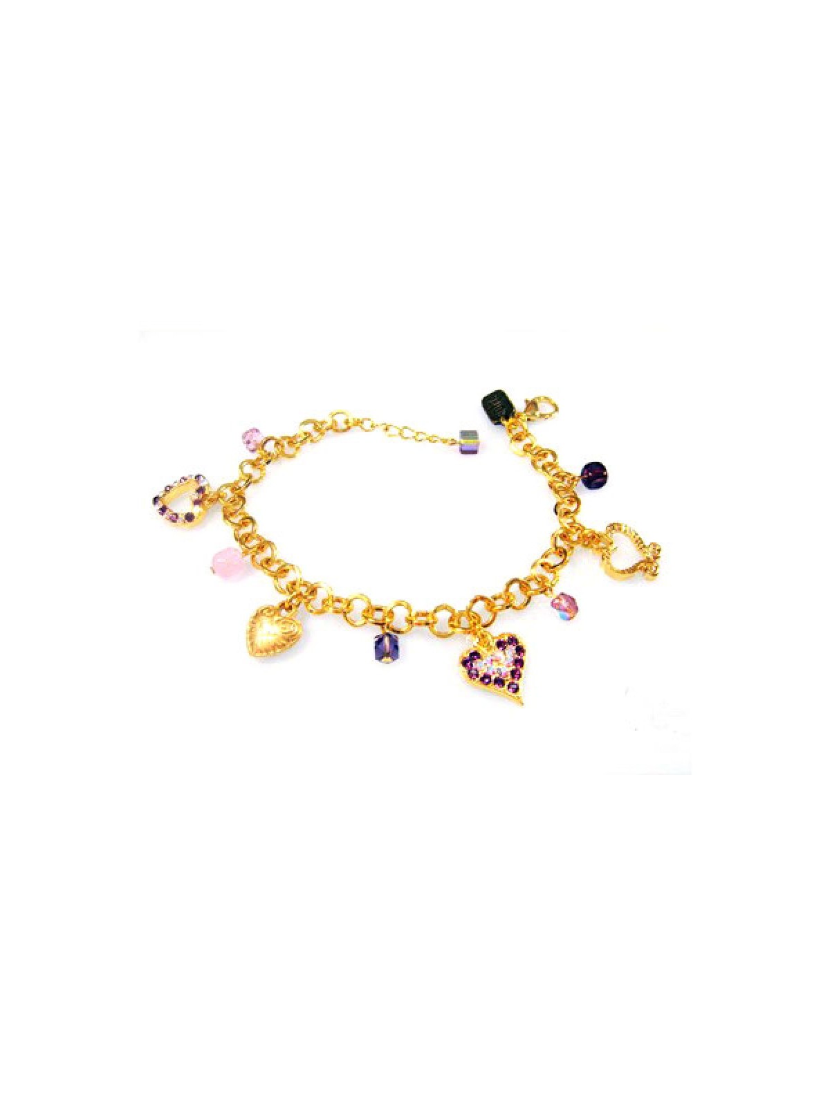 Heart Charm Bracelet by Edita | Israeli Fashion Jewelry