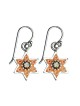 Silver Star of David Earrings Shades of Spring by Ester ... | Earrings