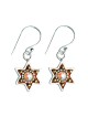 Colorful Silver Star of David Earrings by Ester Shahaf | Earrings