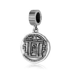Sterling Silver Bracelet Charm Replica of Ancient ... | Judaica Charms
