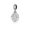 Sterling Silver Bracelet Charm Jerusalem Engraved ... | Judaica Charms