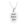 Sterling Silver Pendant Necklace G d Bless You | Jewish Pendant
