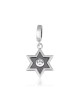 Sterling Silver Bracelet Charm Star of David Ename... | Judaica Charms