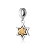 Sterling Silver Bracelet Charm Star of David with ... | Judaica Charms