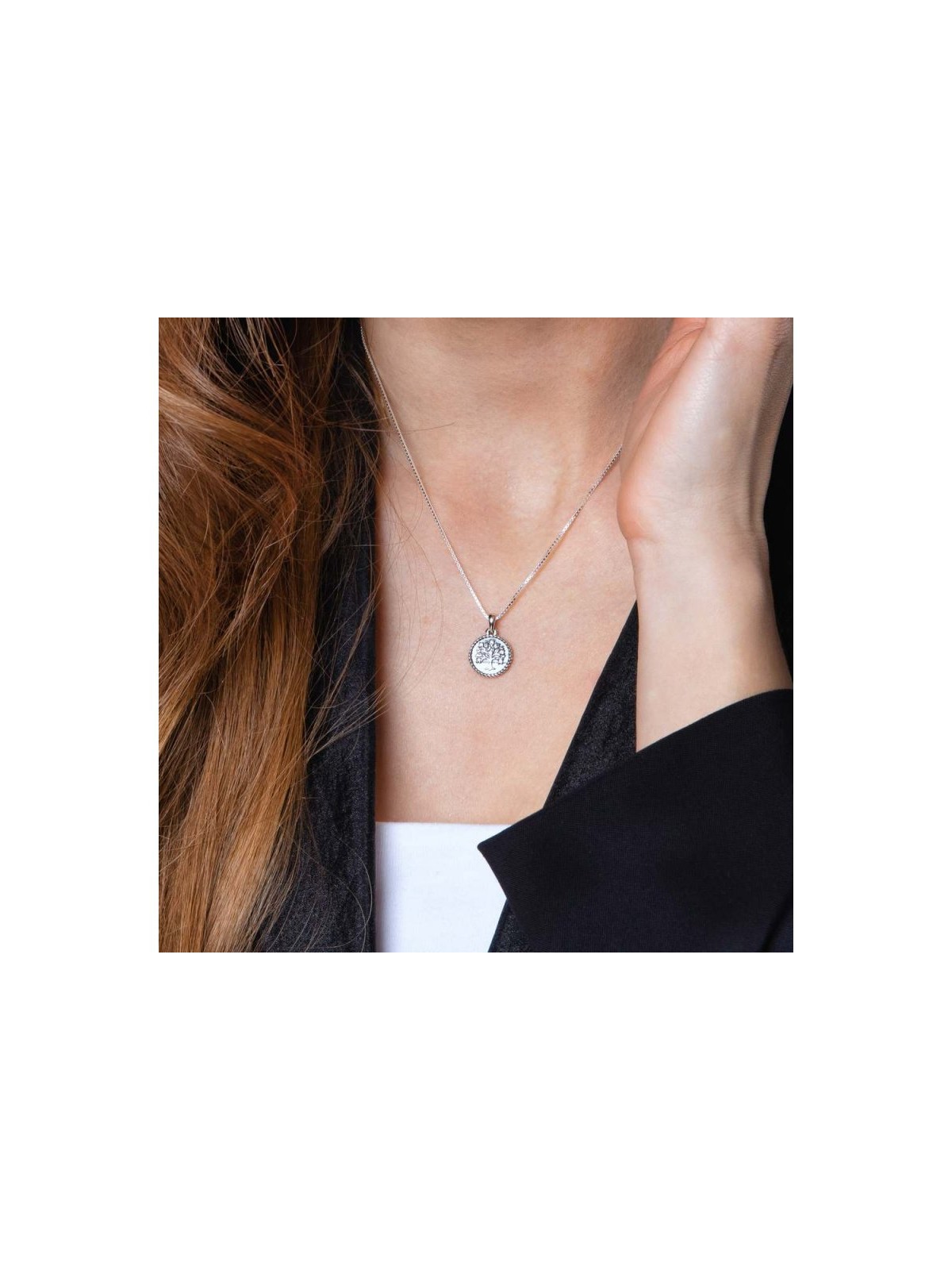 Sterling Silver Pendant Necklace Tree of Life Design | Jewish Pendant