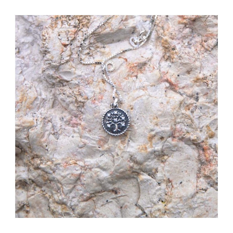 Sterling Silver Pendant Necklace Tree of Life Design | Jewish Pendant