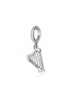 Sterling Silver Bracelet Charm King Davids Harp | Judaica Charms