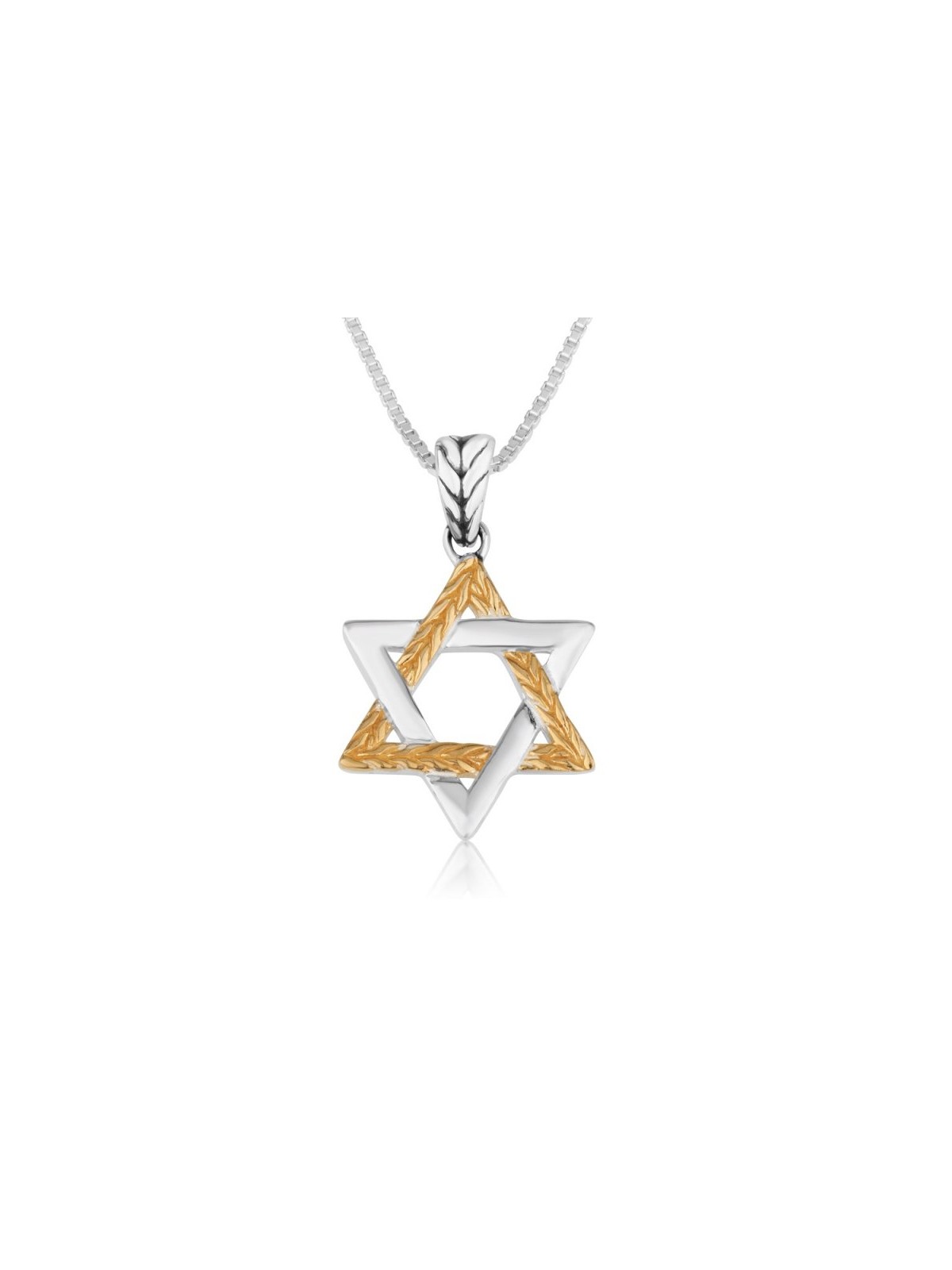 Two Tone Sterling Silver and Gold Filled ... | Jewish Gift from Israel