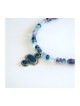 Michal Kirat Fluorite Beads Silver Necklace... | Roman Glass Necklaces
