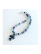 Michal Kirat Fluorite Beads Silver Necklace... | Roman Glass Necklaces