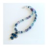 Michal Kirat Fluorite Beads Silver Necklace... | Roman Glass Necklaces