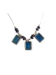 Michal Kirat Ayolite Beads on Silver Neckla... | Roman Glass Necklaces