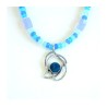 Michal Kirat Blue Crystal Necklace with Rom... | Roman Glass Necklaces