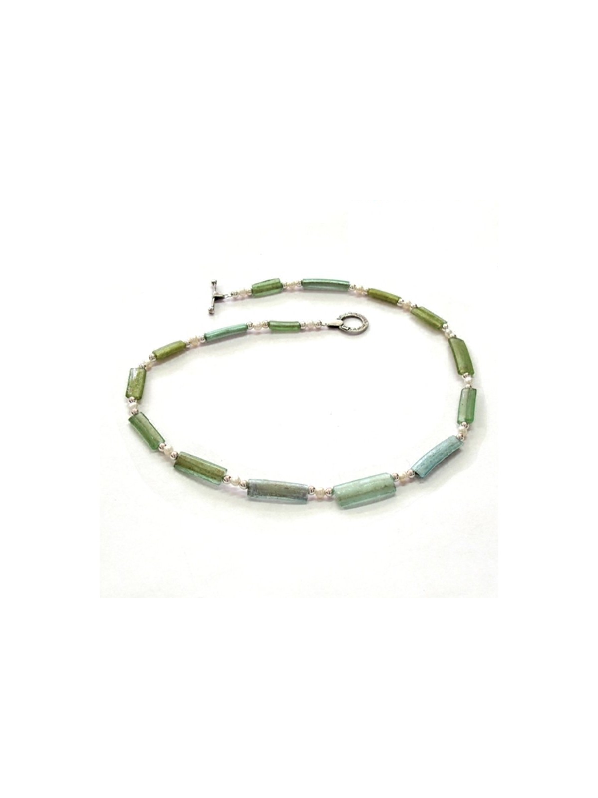 Michal Kirat Necklace Fifteen Ancient Roman... | Roman Glass Necklaces