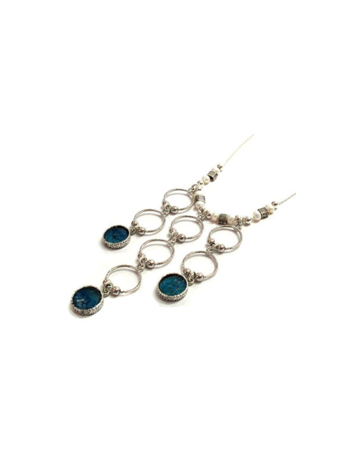 Michal Kirat Freshwater Pearls Necklace wit... | Roman Glass Necklaces