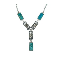 Michal Kirat Silver Roman Glass Necklace wi... | Roman Glass Necklaces