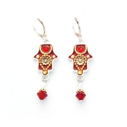 Oriental Hamsa Bead Earrings by Ester Shahaf | Earrings