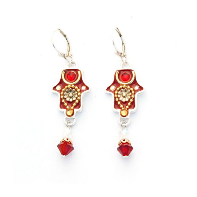 Oriental Hamsa Bead Earrings by Ester Shahaf | Earrings