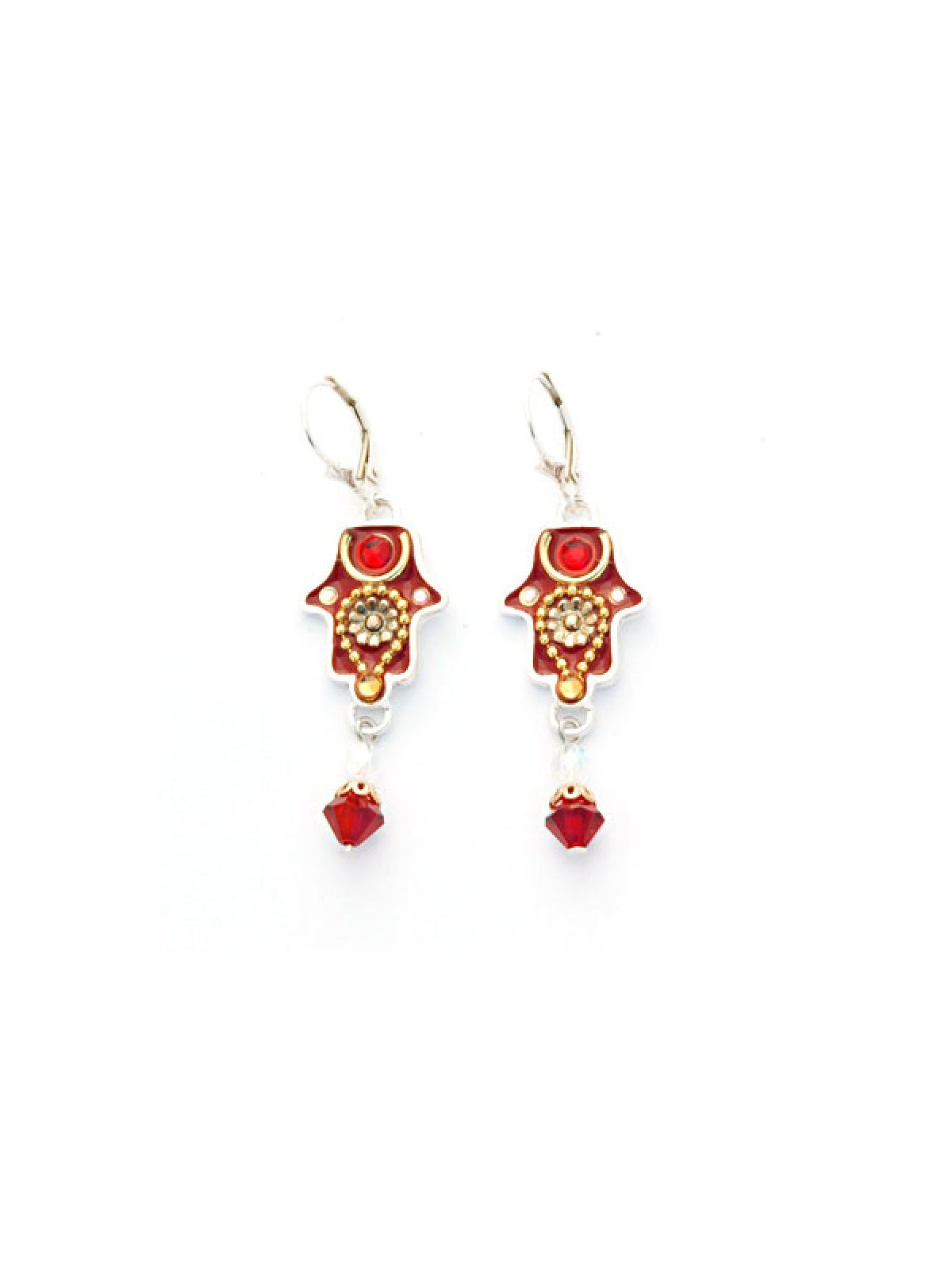 Oriental Hamsa Bead Earrings by Ester Shahaf | Earrings