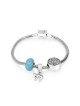 Shema Chai and Opal Silver Charm Bracelet | Judaica Charms