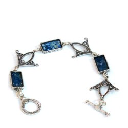 Michal Kirat Sterling Silver Bracelet Fish ... | Roman Glass Bracelets