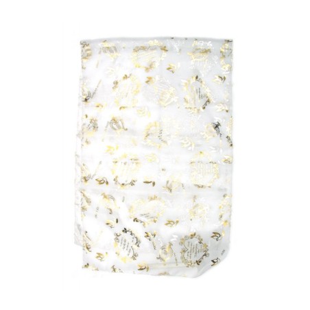 Womans Head Scarf Song of Songs Verse with Harp an... | Jewish Scarves