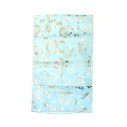 Womens Head Scarf Song of Songs Verse with Harp Do... | Jewish Scarves