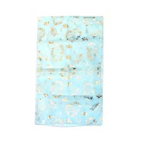 Womens Head Scarf Song of Songs Verse with Harp Do... | Jewish Scarves