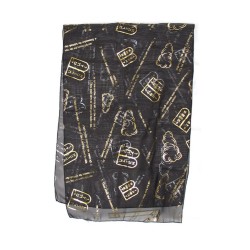 Womans Head Scarf Ten Commandments and Tablets in ... | Jewish Scarves