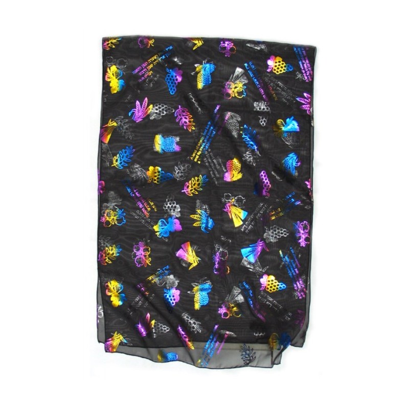 Womans Head Scarf Seven Species Images and Biblica... | Jewish Scarves