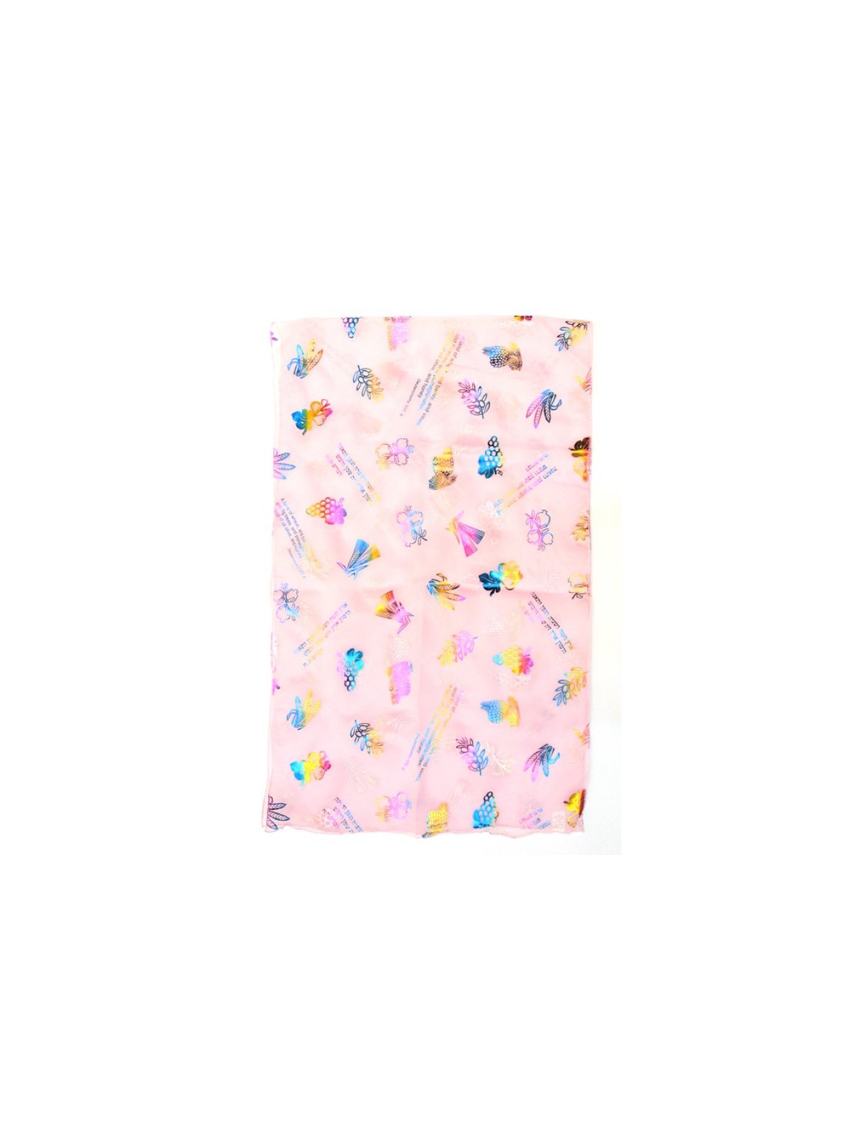 Womans Head Scarf Seven Species Images and Biblica... | Jewish Scarves