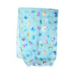 Womans Head Scarf Seven Species Images with Biblic... | Jewish Scarves