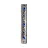 Art Nouveau Mezuzah Case with Stones 1 in stock | Metal Mezuzah