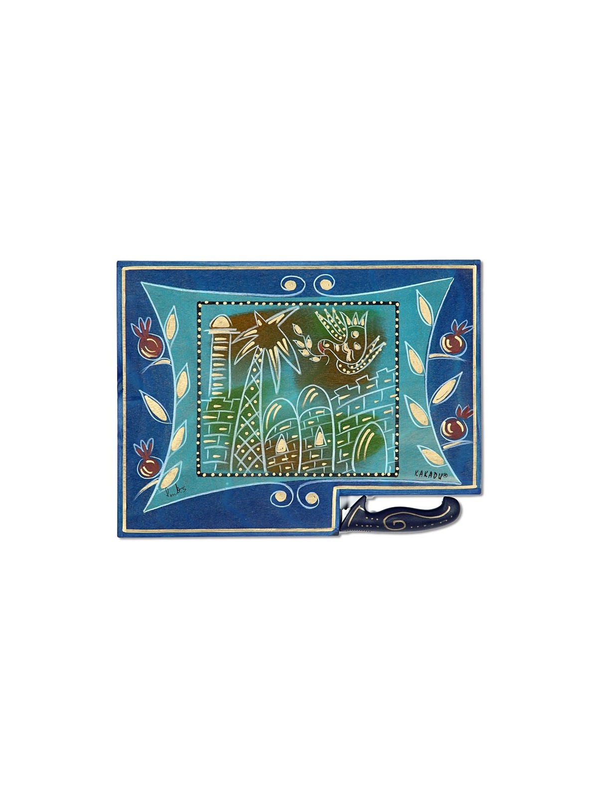 Jerusalem Night Challah Board by Kakadu | Challah Boards