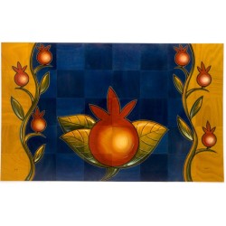 Floor Mat Pomegranate by Kakadu Art | Floor Mats by Kakadu Designs
