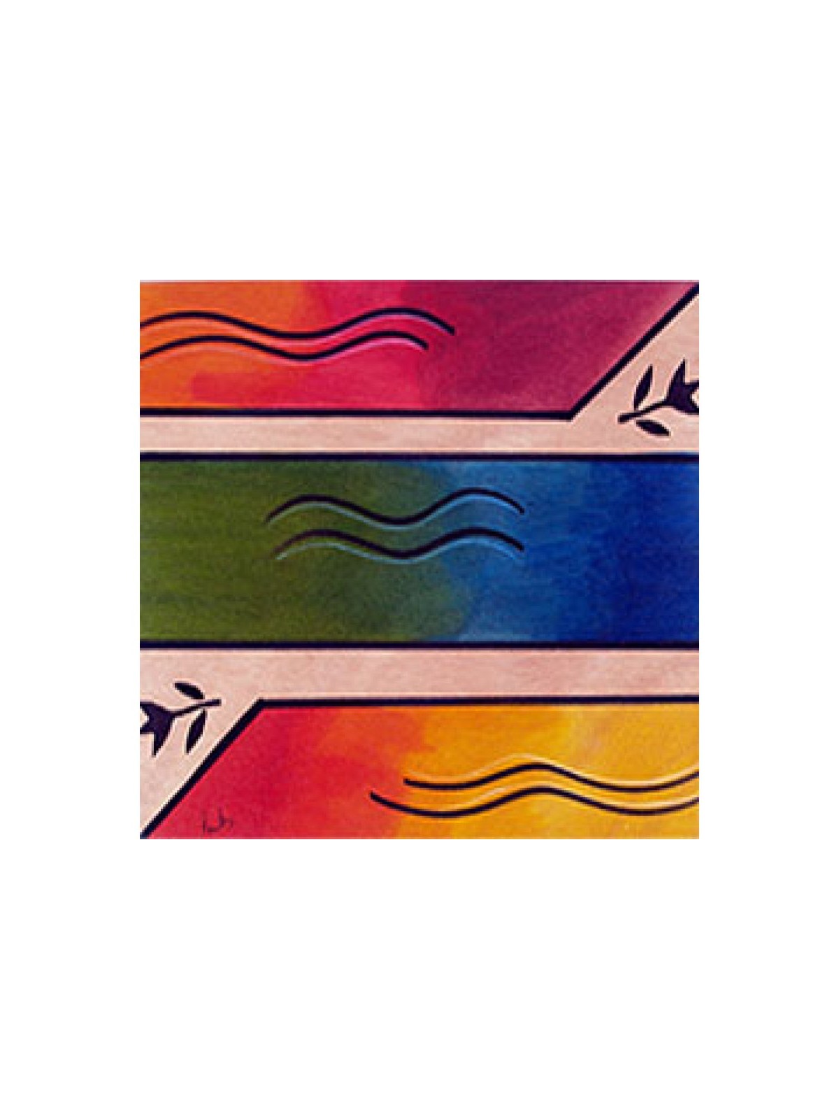 Floor Mat Ikat by Kakadu Art | Floor Mats by Kakadu Designs