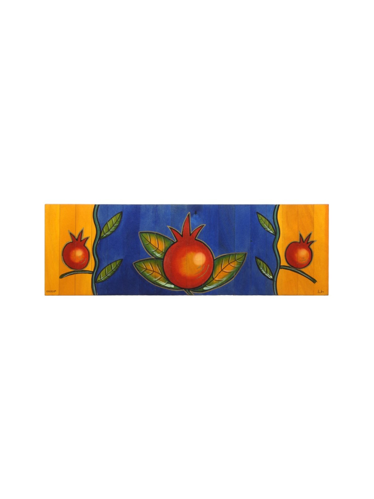 Table Runner Mondo Pomegranate by Kakadu Art | Jewish Gift from Israel