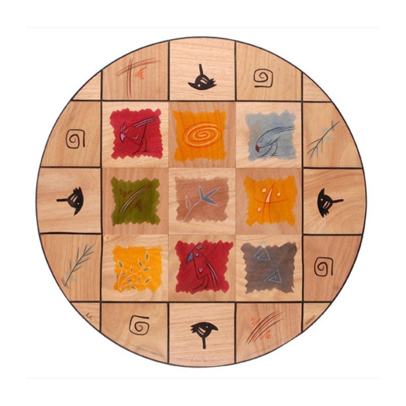 Round Floor Mat Artists Palette by Kakadu... | Jewish Gift from Israel