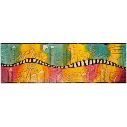Table Runner O Jerusalem by Kakadu Art | Jewish Gift from Israel