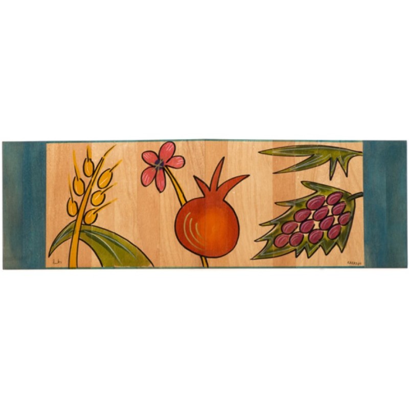 Table Runner Holy Plants by Kakadu Art | Jewish Gift from Israel