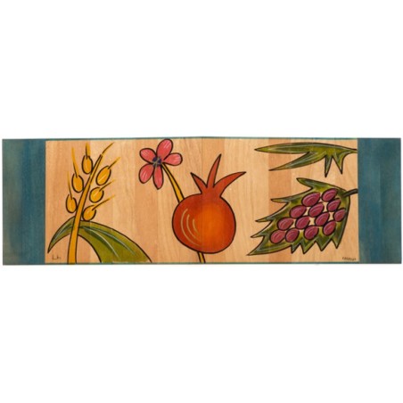 Table Runner Holy Plants by Kakadu Art | Jewish Gift from Israel