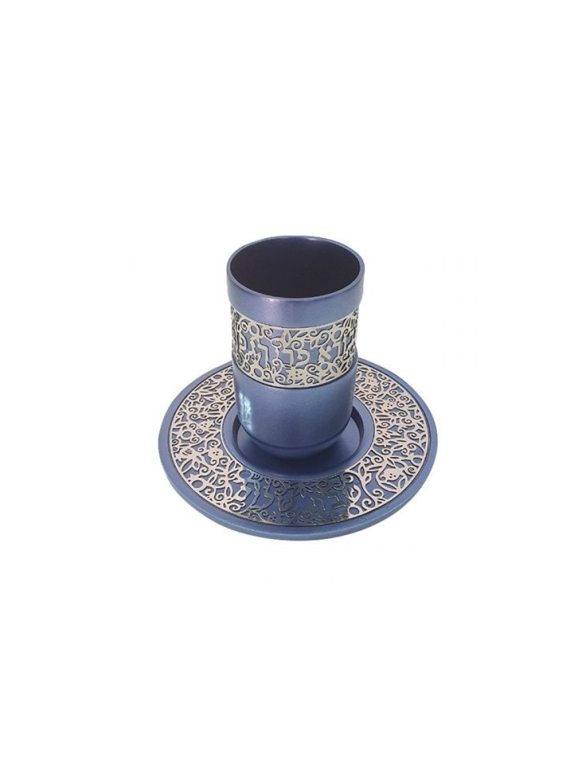 Yair Emanuel Kiddush Cup and Plate Cutout... | Kiddush Cups by Emanuel