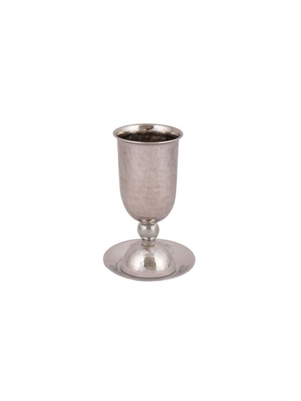 Yair Emanuel Hammered Stainless Steel Sil... | Kiddush Cups by Emanuel